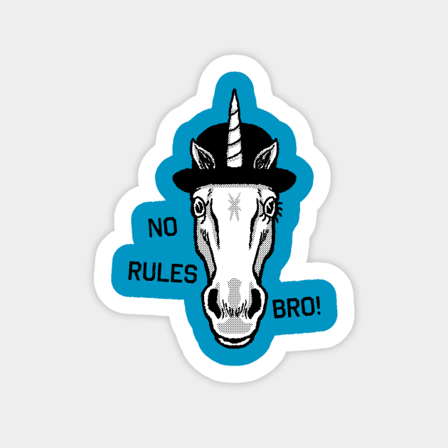 No Rules Bro! Sticker by GiMETZCO!